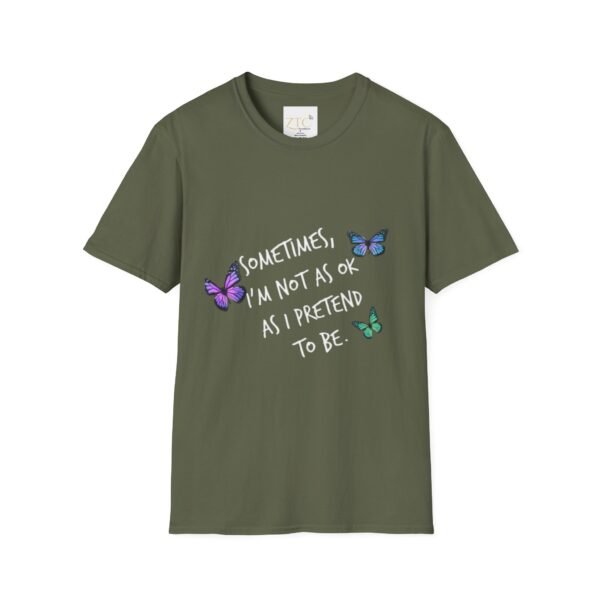 Sometimes Not Okay Mental Health Awareness T-Shirt - Image 4