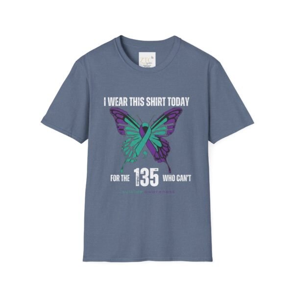 Make A Difference In Honor of the 135 - Mental Health Awareness T-Shirt - Image 12